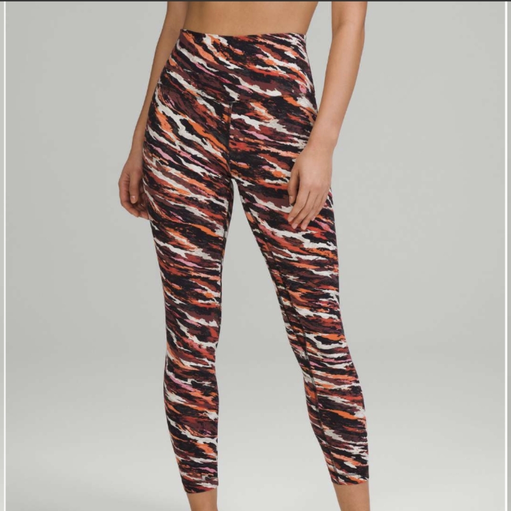 lululemon athletica Multicolor Abstract Print High-Rise Leggings